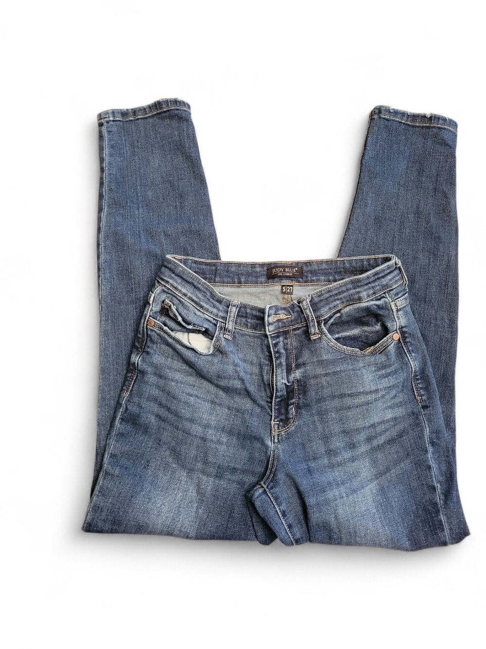 Judy Blue Women's Skinny Jeans in Classic Blue Wash. Size 5/27